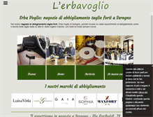 Tablet Screenshot of lerbavoglioabbigliamento.com